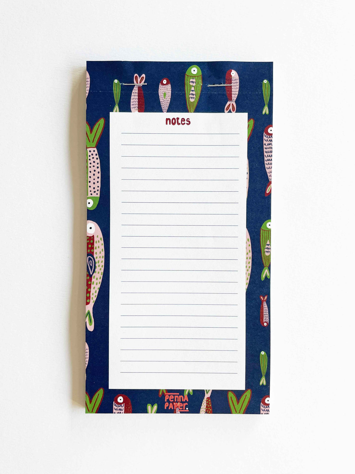 Bloc-notes poissons, papeterie illustrée pour to-do list