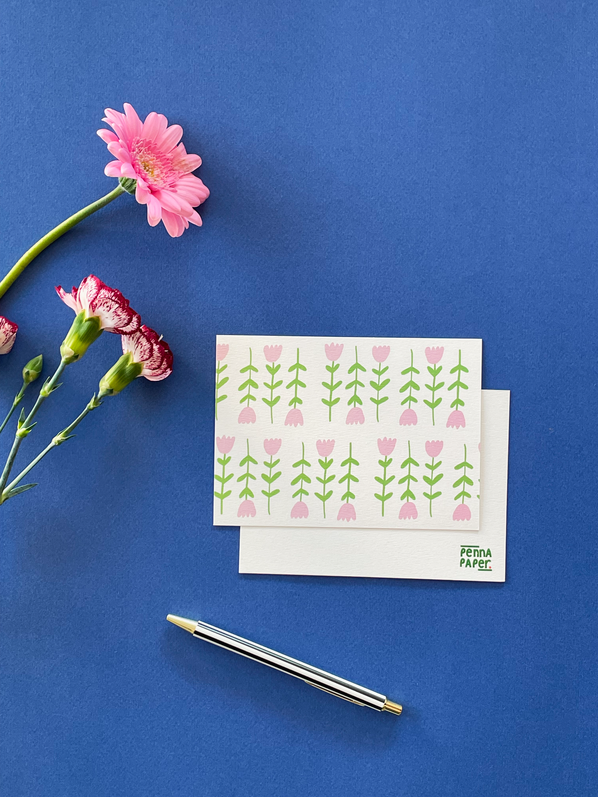 Carte postale tulipes, illustration A6 à envoyer ou encadrer