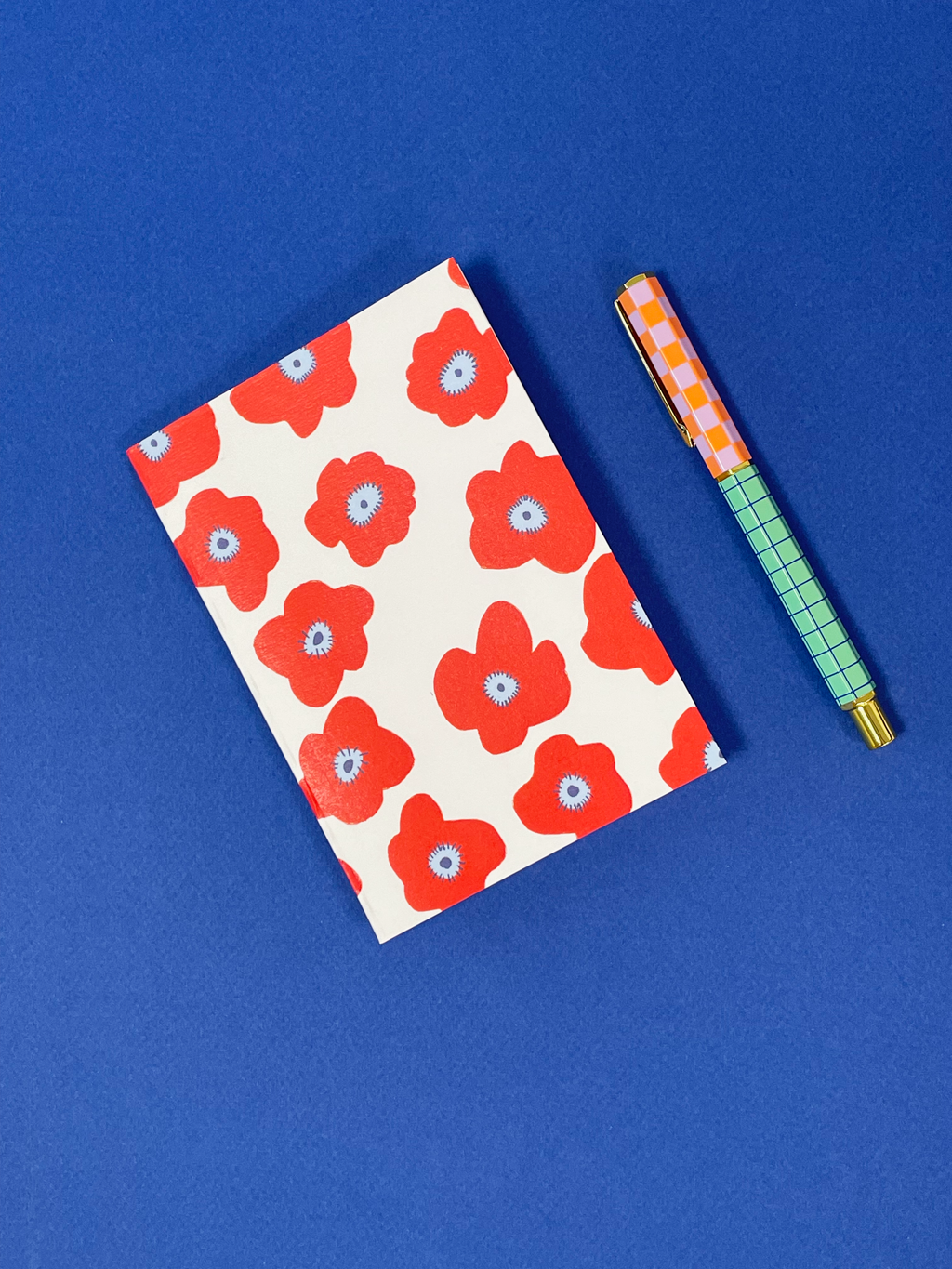 Mini carnet A6 Coquelicots rouges