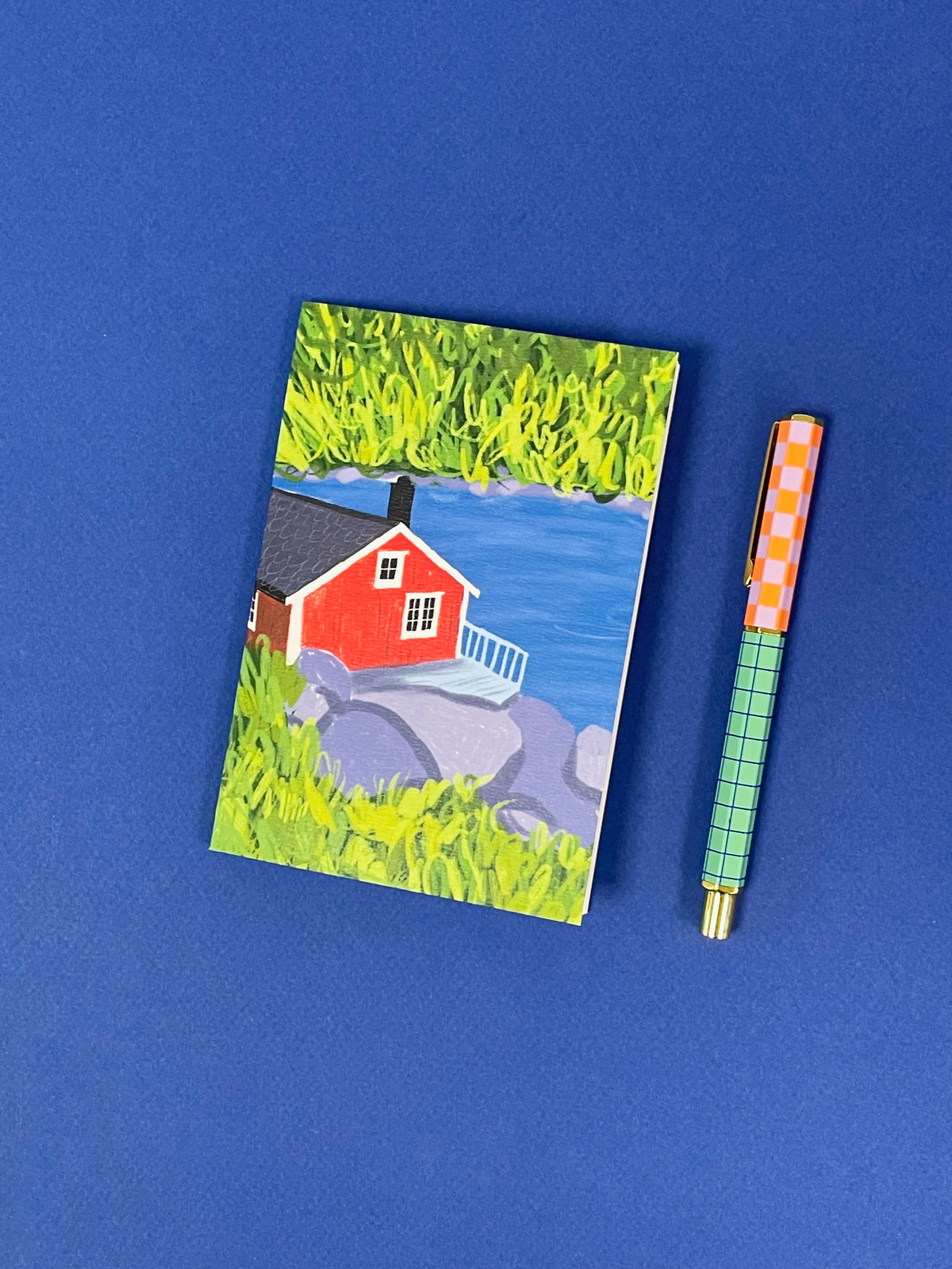 Mini carnet A6 motif scandinave Norge