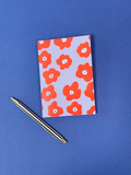 Mini carnet A6 Coquelicots bleus